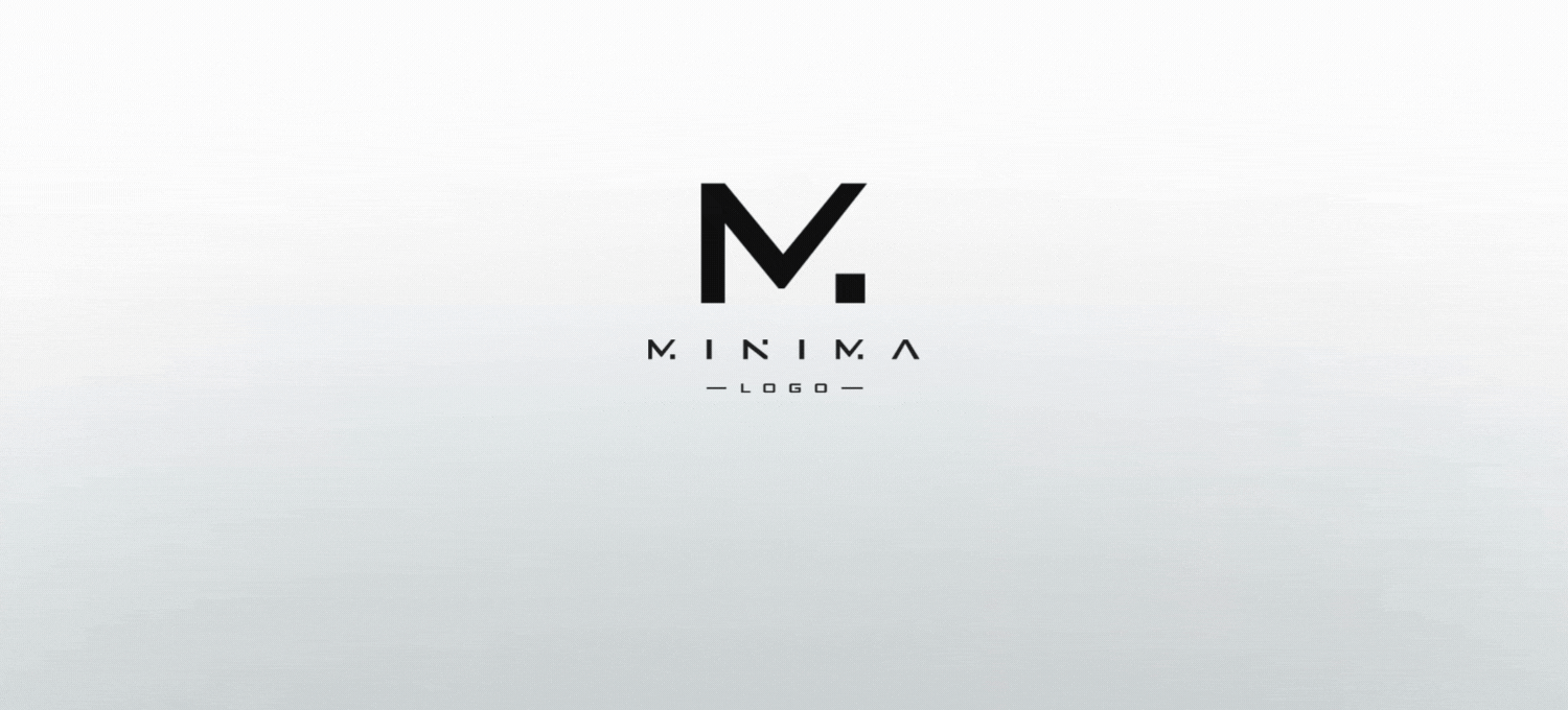 minima logo intro gif